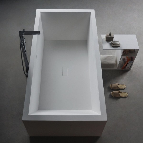 Μπανιέρα ελευθέρας τοποθέτησης 180x80x58 από solid surface επιφάνεια: Ματ, χρώμα: Λευκό matt χωρίς λαβές Ελευθέρας τοποθέτησης Μπανιέρα ελευθέρας τοποθέτησης 180x80x58 από solid surface επιφάνεια: Ματ, χρώμα: Λευκό matt χωρίς λαβές Ελευθέρας τοποθέτησης