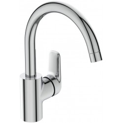 Kitchen tap Deck-mounted material: Brass, color: Chrome surface: Glossy Deck-mounted
