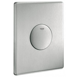 Πλακέτα εντοιχιζόμενου καζανακίου stainless steel από inox με πνευματικό μηχανισμό μονής ενέργειας, χρώμα: Χρωμέ επιφάνεια: Βουρτσισμένη Πλακέτες