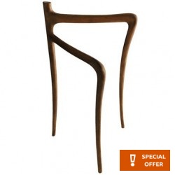 Monk Iroko, 0,85cm material: Wood, color: Brown surface: Matt Free standing towel holders