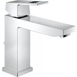 Wash basin tap Deck-mounted material: Brass mixer With pop-up waste set Μ size M-Size, color: Chrome surface: Glossy