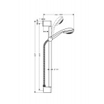 Βέργα ντους 65cm από ορείχαλκο Vario με τηλέφωνο & σπιράλ, χρώμα: Χρωμέ επιφάνεια: Γυαλιστερή Βέργες ντους Βέργα ντους 65cm από ορείχαλκο Vario με τηλέφωνο & σπιράλ, χρώμα: Χρωμέ επιφάνεια: Γυαλιστερή Βέργες ντους