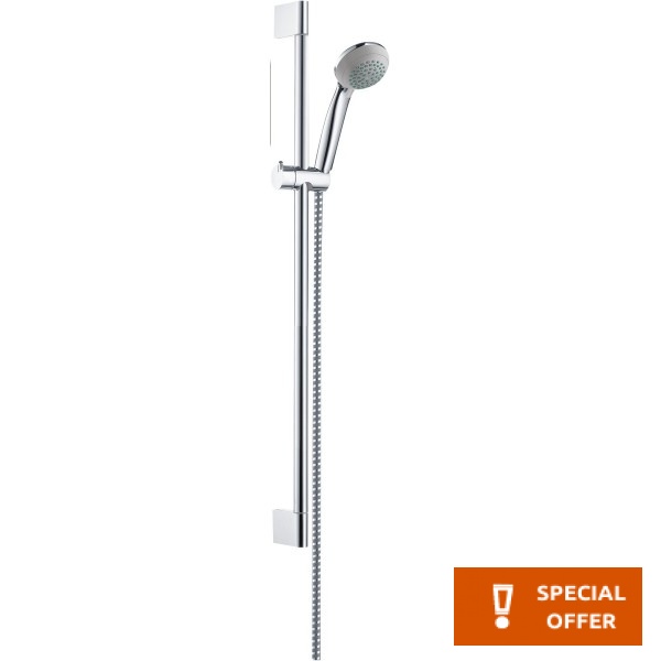 Βέργα ντους 65cm από ορείχαλκο Vario με τηλέφωνο & σπιράλ, χρώμα: Χρωμέ επιφάνεια: Γυαλιστερή Βέργες ντους