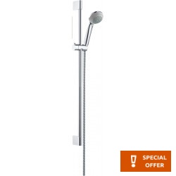 Βέργα ντους 65cm από ορείχαλκο Vario με τηλέφωνο & σπιράλ, χρώμα: Χρωμέ επιφάνεια: Γυαλιστερή