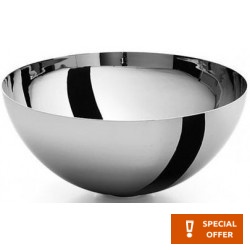 Washbasin Free standing 29x29x13 material: Inox Without hole Without overflow, color: Chrome surface: Glossy Free standing