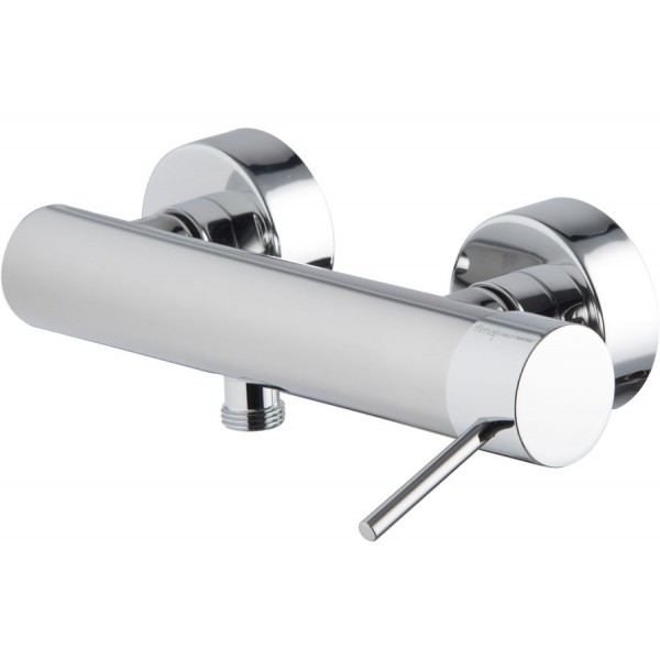 Shower tap Wall-mounted exposed material: Brass mixer without hand shower, hose and holder, color: Chrome surface: Glossy Wall-mouned exposed Shower tap Wall-mounted exposed material: Brass mixer without hand shower, hose and holder, color: Chrome surface: Glossy Wall-mouned exposed