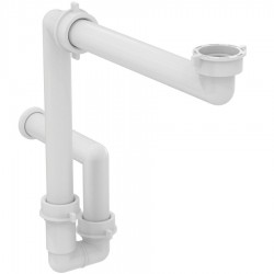 Σιφώνι νιπτήρα space saving, 1 ¼” από πλαστικό επιφάνεια: Ματ Σιφώνια