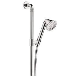 Βέργα ντους 90cm από ορείχαλκο με τηλέφωνο & σπιράλ, χρώμα: Χρωμέ επιφάνεια: Γυαλιστερή Βέργες ντους