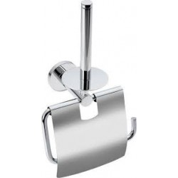 Χαρτοθήκη διπλή από ορείχαλκο κάθετη-σκεπαστή, χρώμα: Χρωμέ επιφάνεια: Γυαλιστερή