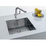 Sink Stainless (Steel) 54x41 material: Inox surface: Satin free Slim top / Flushmount / Undermount 1 bowl, color: Chrome Stainless steel Sink Stainless (Steel) 54x41 material: Inox surface: Satin free Slim top / Flushmount / Undermount 1 bowl, color: Chrome Stainless steel