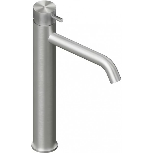 Wash basin tap Deck-mounted for free-standing washbasin material: Inox mixer Without waste AISI 316, color: Chrome surface: Brushed Deck-mounted Wash basin tap Deck-mounted for free-standing washbasin material: Inox mixer Without waste AISI 316, color: Chrome surface: Brushed Deck-mounted