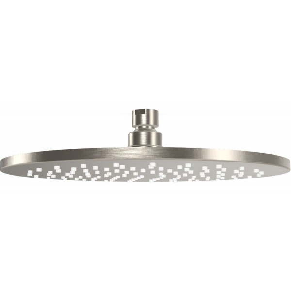 Shower head Wall-mounted 25x25 material: Brass, style: 1 spray brushed nickel, color: Chrome surface: Brushed Overhead showers Shower head Wall-mounted 25x25 material: Brass, style: 1 spray brushed nickel, color: Chrome surface: Brushed Overhead showers