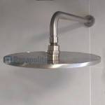 Βραχίονας 35cm brushed nickel επίτοιχος τύπος από ορείχαλκο, χρώμα: Χρωμέ επιφάνεια: Βουρτσισμένη Βραχίονες κεφαλής ντους
