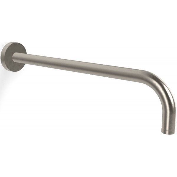 Βραχίονας 35cm brushed nickel επίτοιχος τύπος από ορείχαλκο, χρώμα: Χρωμέ επιφάνεια: Βουρτσισμένη Βραχίονες κεφαλής ντους