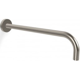 Arm 35cm brushed nickel Wall-mounted material: Brass, color: Chrome surface: Brushed