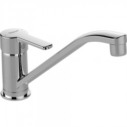 Kitchen tap Deck-mounted material: Brass 22,4cm, color: Chrome surface: Glossy Deck-mounted