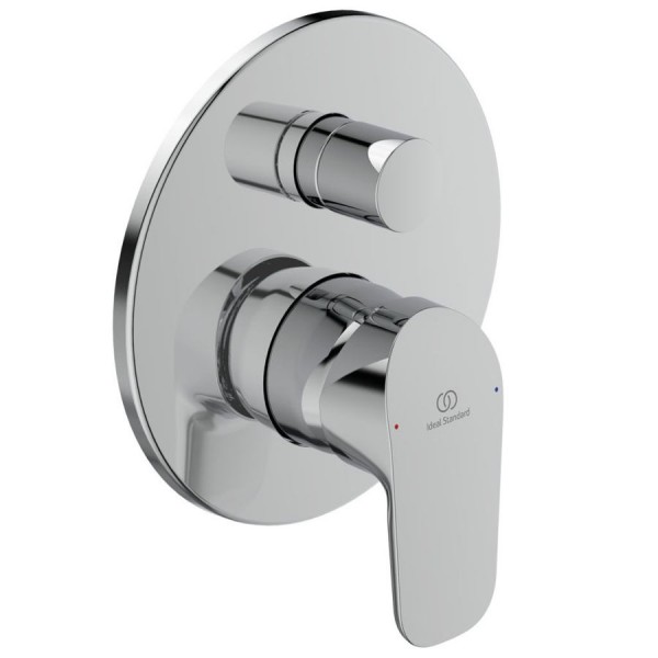 Shower tap Wall-mounted concealed - complete set 2 way material: Brass mixer With plate without hand shower, hose and holder, color: Chrome surface: Glossy Wall-mounted - external part Shower tap Wall-mounted concealed - complete set 2 way material: Brass mixer With plate without hand shower, hose and holder, color: Chrome surface: Glossy Wall-mounted - external part