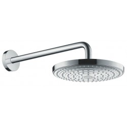 Shower head Wall-mounted 24x24 material: Brass, style: 2 sprays 240, 39cm shower arm, color: Chrome surface: Glossy