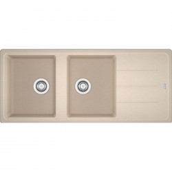 Sink Granite 116x50x20 left / right nested 2 cabinet, color: Beige Granite