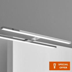 Bathroom light material: Brass Daylight 4.000° - 4.500° Κ, color: Chrome 8W Lamps