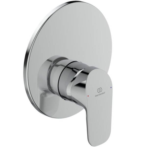 Shower tap Wall-mounted concealed - complete set 1 way material: Brass mixer With plate without hand shower, hose and holder, color: Chrome surface: Glossy Wall-mounted - external part Shower tap Wall-mounted concealed - complete set 1 way material: Brass mixer With plate without hand shower, hose and holder, color: Chrome surface: Glossy Wall-mounted - external part