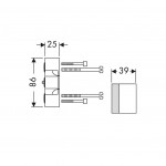 Extension 25mm material: Plastic Plumbing extensions Extension 25mm material: Plastic Plumbing extensions