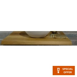 Πάγκος μπάνιου 90x50x5 από ξύλο επιφάνεια: Ματ Comp.01 natural tree, χρώμα: Ξύλο Δρυς Πάγκοι μπάνιου