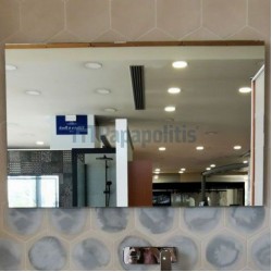 Καθρέπτης, σχήμα: Ορθογώνιο 100x61,5 από κρύσταλλο Καθρέπτες μπάνιου