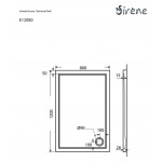 Shower tray Rectangular 120x80x5,5 material: Acrylic, color: White surface: Glossy Rectangular Shower tray Rectangular 120x80x5,5 material: Acrylic, color: White surface: Glossy Rectangular