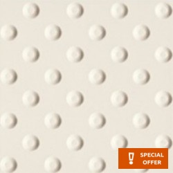 Tactile tiles 30x30 Spain 1st choice, hue: White Tactile