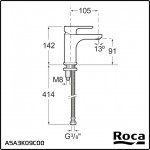 Wash basin tap Deck-mounted material: Brass mixer With pop-up waste set Μ size, color: Chrome surface: Glossy Deck-mounted Wash basin tap Deck-mounted material: Brass mixer With pop-up waste set Μ size, color: Chrome surface: Glossy Deck-mounted