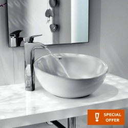 Νιπτήρας ελευθέρας τοποθέτησης 42x42x19,8 από πορσελάνη χωρίς οπή  χωρίς υπερχείλιση, χρώμα: Λευκό επιφάνεια: Γυαλιστερή Ελευθέρας τοποθέτησης