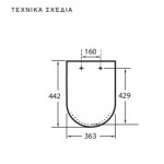 Toilet-seat, style: Wrapover, color: White Toilet seats & covers Toilet-seat, style: Wrapover, color: White Toilet seats & covers