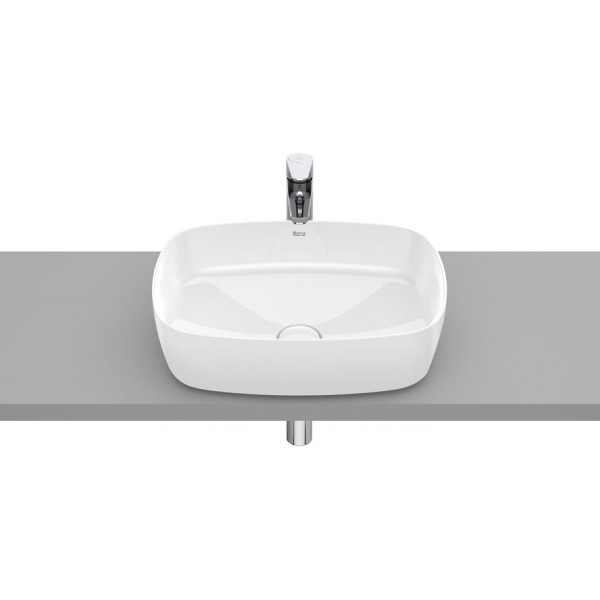 Washbasin Free standing 50x37x14 material: Porcelain Without hole Without overflow FineCeramic, color: White surface: Glossy Free standing