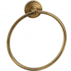 Towel ring closed material: Brass, color: Bronze Oxyde surface: Brushed