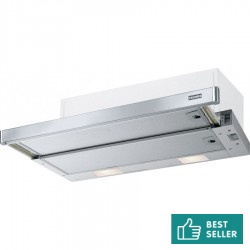 Absorber Concealed sliding 60x17,5, style: 125 W Metal grey, color: Chrome Slide-out cooker hoods