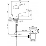 Bidet mixer material: Brass, color: Chrome surface: Glossy Deck-mounted Bidet mixer material: Brass, color: Chrome surface: Glossy Deck-mounted