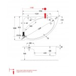 Μπανιέρα υδρομασάζ ασύμμετρη 155x95 από ενισχυμένο ακρυλικό Carronite, βαρέως τύπου, 190lt δεξιά, χρώμα: Λευκό Ασύμμετρες