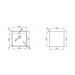 Sink Stainless (Steel) 55x51 material: Inox surface: Matt free nested 1 bowl 1B, color: Chrome Stainless steel Sink Stainless (Steel) 55x51 material: Inox surface: Matt free nested 1 bowl 1B, color: Chrome Stainless steel