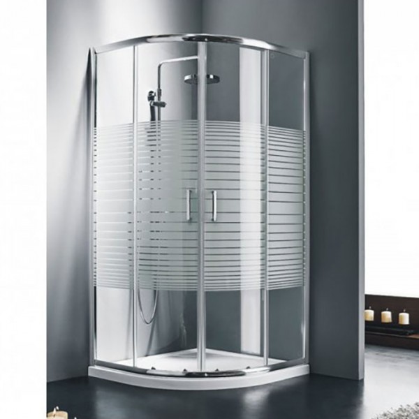 Shower enclosure Quadrant 89x89x180 5mm sliding QS90S (87-89x87-89), opening 53cm, magnetic close, Stripes crystal glass 5mm surface: Glossy, color: Chrome Quadrant Shower enclosure Quadrant 89x89x180 5mm sliding QS90S (87-89x87-89), opening 53cm, magnetic close, Stripes crystal glass 5mm surface: Glossy, color: Chrome Quadrant