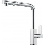 Kitchen tap Deck-mounted material: Brass With Pull-Out Spray 1 jet, color: Chrome surface: Glossy Deck-mounted