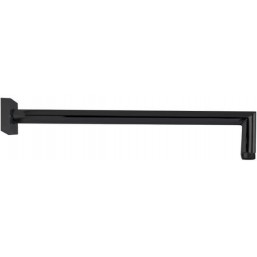 Βραχίονας 35cm με τετράγωνη βάση Black Matt επίτοιχος τύπος από ορείχαλκο, χρώμα: Μαύρο επιφάνεια: Ματ