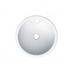 Νιπτήρας ελευθέρας τοποθέτησης 40x40x16,5 από πορσελάνη με μία οπή με υπερχείλιση, χρώμα: Λευκό επιφάνεια: Γυαλιστερή Ελευθέρας τοποθέτησης