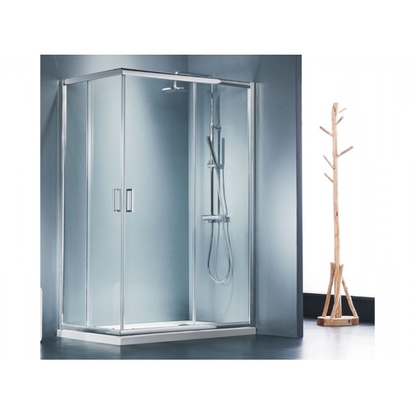 Shower enclosure Rectangle 69x87x180 5mm sliding surface: Glossy, color: Chrome Rectangular Shower enclosure Rectangle 69x87x180 5mm sliding surface: Glossy, color: Chrome Rectangular