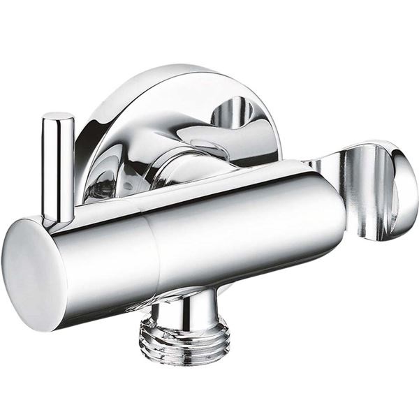 Διακόπτης με στήριγμα ντους από ορείχαλκο, χρώμα: Χρωμέ επιφάνεια: Γυαλιστερή Διακόπτες, Κάνουλες