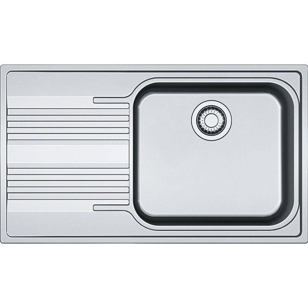 Νεροχύτης ανοξείδωτος 86x50 από inox επιφάνεια: Λεία ματ με πάγκο αριστερά ένθετος 1 γούρνα, χρώμα: Χρωμέ Νεροχύτης ανοξείδωτος 86x50 από inox επιφάνεια: Λεία ματ με πάγκο αριστερά ένθετος 1 γούρνα, χρώμα: Χρωμέ Ανοξείδωτοι