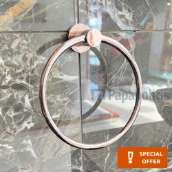 Κρίκος κλειστός από ορείχαλκο, χρώμα: Ροζ Χρυσό Rame Lucido επιφάνεια: Γυαλιστερή Κρίκοι
