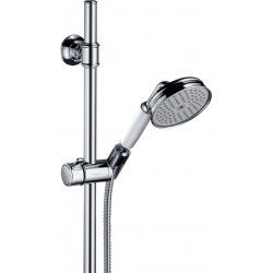 Shower slider rail 98cm material: Brass with hand shower & hose, color: Chrome surface: Glossy