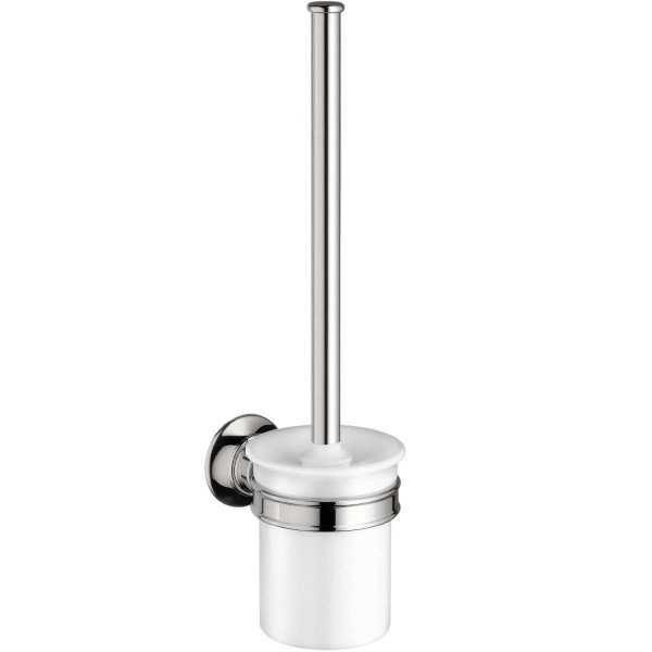 Brush (broom) material: Brass Wall-mounted, color: Chrome surface: Glossy Toilet brush holders Brush (broom) material: Brass Wall-mounted, color: Chrome surface: Glossy Toilet brush holders