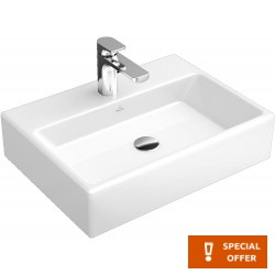 Νιπτήρας ελευθέρας τοποθέτησης 60x42x14 από πορσελάνη με μία οπή με υπερχείλιση, χρώμα: Λευκό επιφάνεια: Γυαλιστερή
